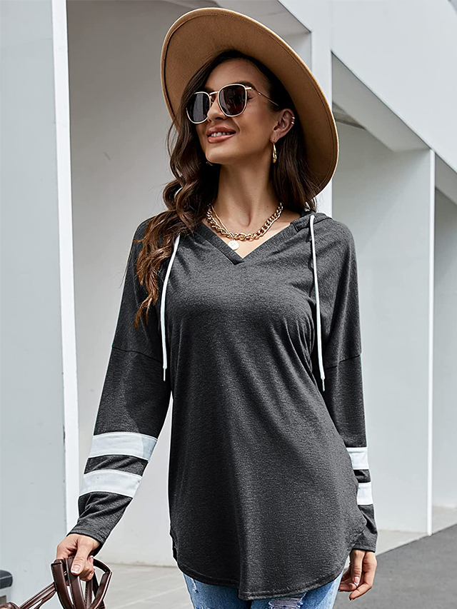 Womens V Neck Hoodies