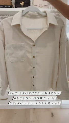 Womens Corduory Button Down Shacket