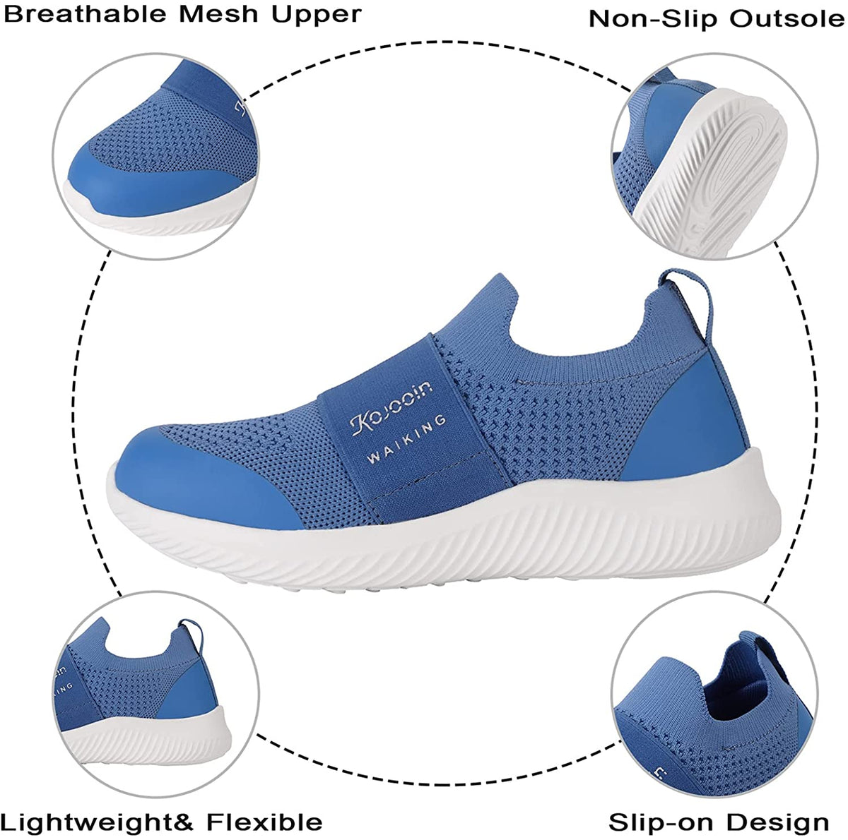 Women's Slip On Sneakers Walking Sock Shoes