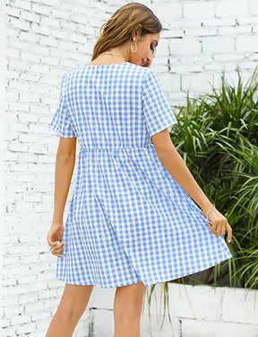 A Line Mini Dress with Pockets